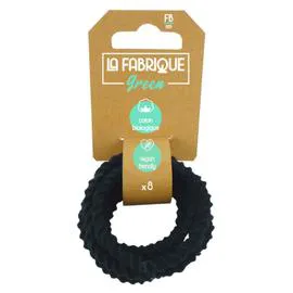 Elastique Cheveux noir (x8)