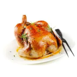 Poulet rôti fermier blanc de Normandie (l'unité)