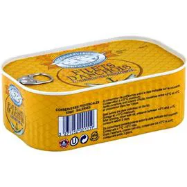 Filets d'anchois huile de tournesol (580g)