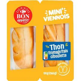 Sandwich thon fromage frais (130g)