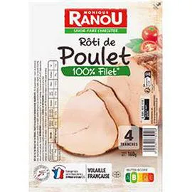 Rôti de poulet 100% filet (160g)