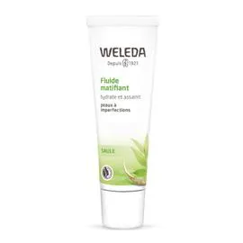 WELEDA Soin visage peau à imperfection fluide matifiant à la sauge 30ml