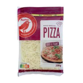 AUCHAN Râpé spécial pizza doux et filant 200g