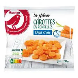 AUCHAN Déjà cuit - Carottes en rondelles 750g