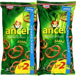 ANCEL Bretzels maxi en sachet 2x200g