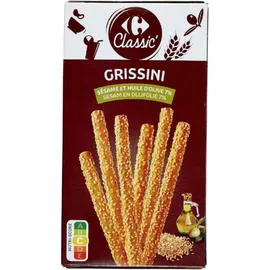 Biscuits apéritifs flûtes sésame (125g)