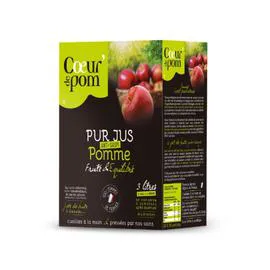 Jus de pomme multivariétal s/sucres ajoutés (3l)
