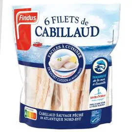FINDUS Filet de cabillaud 6x100g