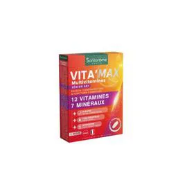 Complément Alimentaire Vitalité Multivitamines Vita'Max Sénior 50+ (x30)