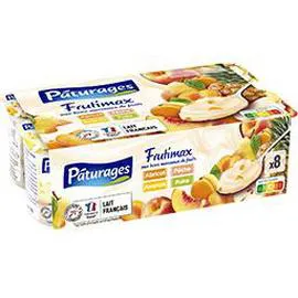 PÂTURAGES Frutimax - Yaourt brassé aux fruits 8x125g