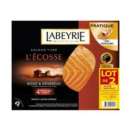 Saumon fumé l'Ecosse (2x130g)