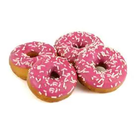 AUCHAN, MON BOULANGER Mini Donuts arôme fraise 72g