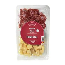 Duo cubes emmental et saucissons (200g)