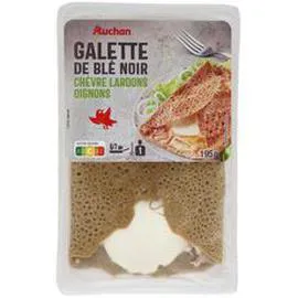 Galette de blé noir au chèvre lardons oignons (195g)