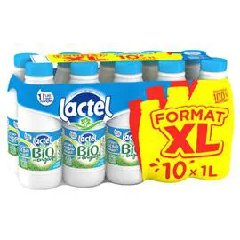 Lait Bio et engagé Demi-Ecrémé UHT (10x1l)
