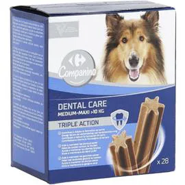 CARREFOUR COMPANINO Récompense pour chien Medium Sticks Dental Care 28x25,7g