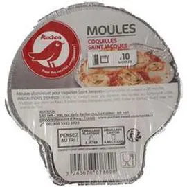 Moules aluminium pour coquilles Saint-Jacques (x10)