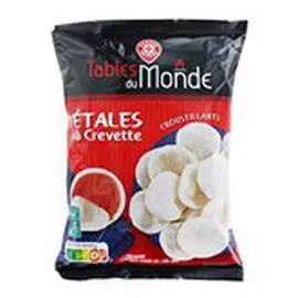 MARQUE REPÈRE, TABLES DU MONDE Pétales A la crevette ASC 50g