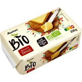 AUCHAN BIO Beurre doux 250g