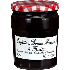 Confiture 4 fruits rouges (750g)