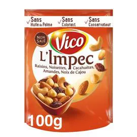 L'impec de Mélange de noix et raisins (100g)