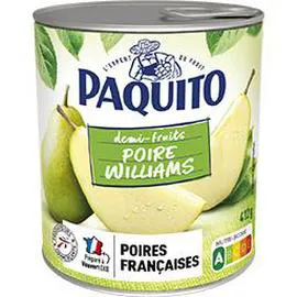 PAQUITO Poires Williams demi-fruits au sirop 225g
