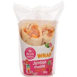 Wrap jambon cheddar (190g)