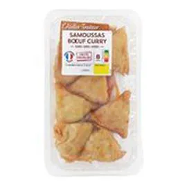 LECLERC, L'ATELIER TRAITEUR Samoussas Boeuf curry 220g