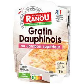 MONIQUE RANOU Gratin dauphinois au jambon choix 300g
