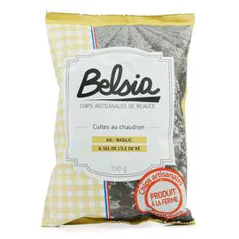 Chips artisanales Ail basilic (150g)