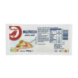 AUCHAN Mozzarella spéciale cuisine 400g
