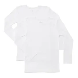 T-shirt garçon manches longues T6/8ans coton Bio (x2)