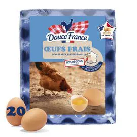 Oeufs Frais Datés du Jour de Ponte (x20)