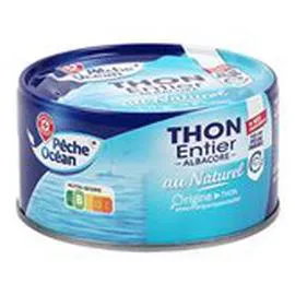 MARQUE REPÈRE, PÊCHE OCÉAN Thon entier Naturel 140g