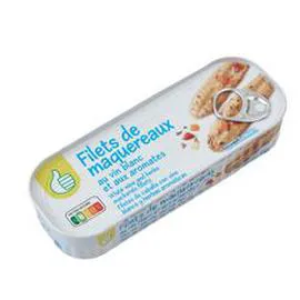 Filets de maquereaux au vin blanc et aux aromates (176g)