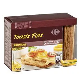 Toasts fin froment (100g)