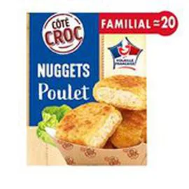 MARQUE REPÈRE, CÔTÉ CROC Nuggets de poulet x20 400g