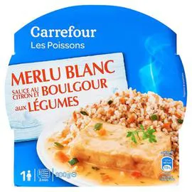 Plat cuisiné merlu blanc boulgour aux légumes (300g)
