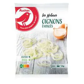 AUCHAN Oignons émincés 1kg