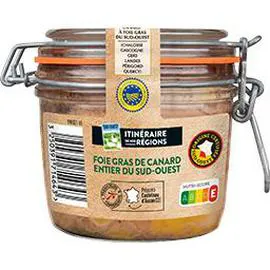 ITINÉRAIRE DE NOS RÉGIONS Foie gras de canard entier du sud-ouest 320g