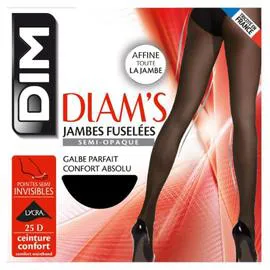 Collant femme noir semi-opaque T3 Diam's (l'unité)
