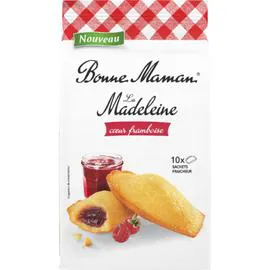 BONNE MAMAN Madeleines coeur framboise 300g