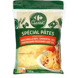 CARREFOUR CLASSIC' Fromage Râpé Spécial Pâtes 150g