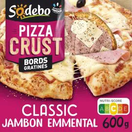 SODEBO Pizza crust jambon emmental 600g
