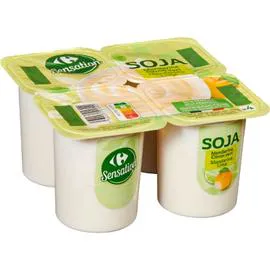 Dessert végétal au soja mandarine citron vert (4x100g)