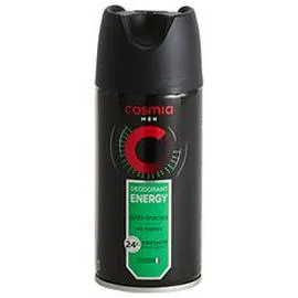 Déodorant spray homme 24h énergy anti-traces (150ml)