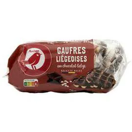 Gaufres liégeoises nappées au chocolat belge sachets individuels (345g)
