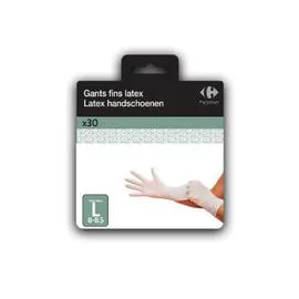 Gants latex T8 (x30)