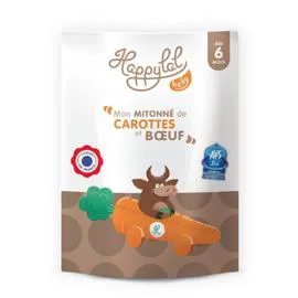 Plat bébé halal carottes boeuf 6 mois (150g)