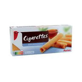 AUCHAN Cigarettes gourmandes, sachets fraîcheur 125g